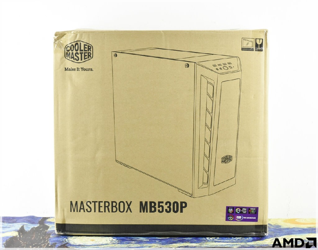 实体店喜提全侧透三玻璃RGB机箱 酷冷至尊 MASTERBOX 旋.....