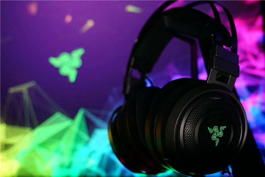 Razer Nari Ultimate影鲛终极版THX头戴式7.1声道超感无线电竞游...